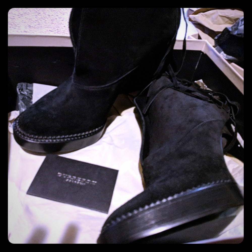 Burberry Nadie suede stiletto boots